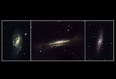 Leo Triplet Galaxies Close Up